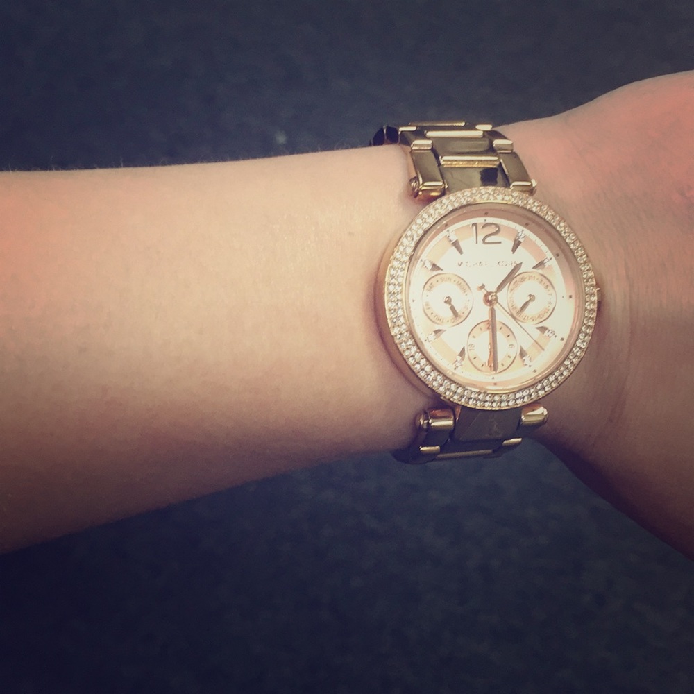 my rose gold michael kors watch